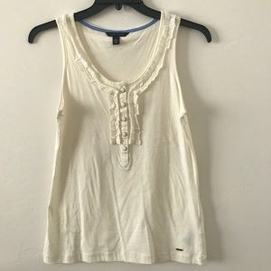 Tommy Hilfiger cream sleeveless top